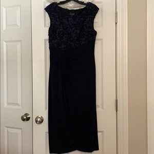 Navy blue cocktail dress